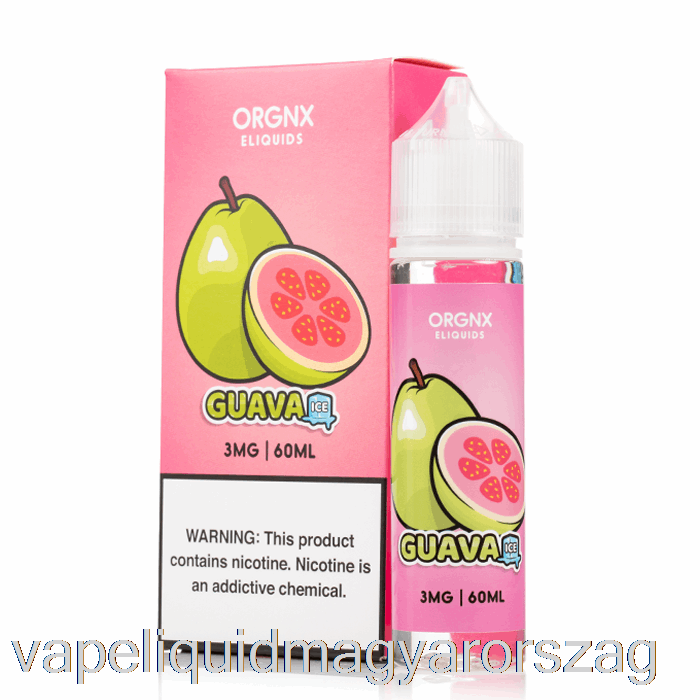 Guava Jég - Orgnx E-liquid - 60 Ml 3 Mg-os Vape Toll